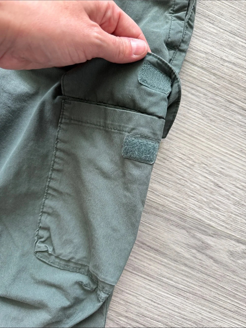 Olive Green Cargo Jogger Pants Size L